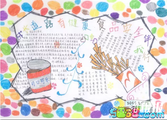 关于食品安全的手抄报作品欣赏_食品安全防护