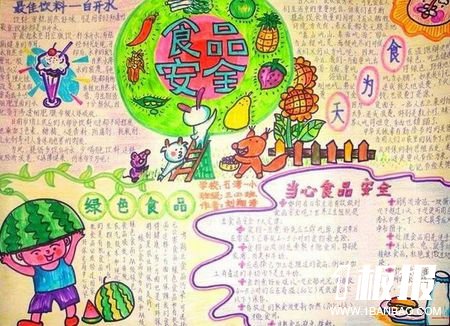 当心食品安全的手抄报