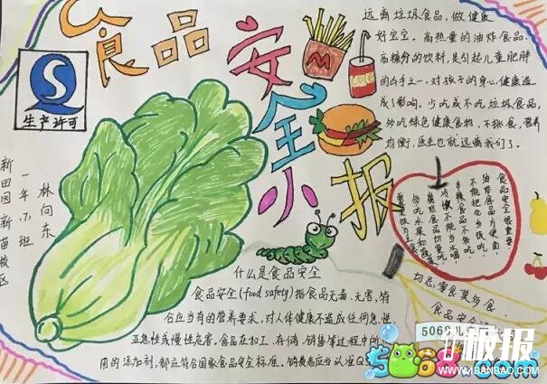 小学生安全手抄报素材-食品安全