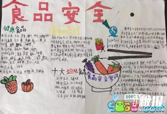 食品安全手抄报-健康食品