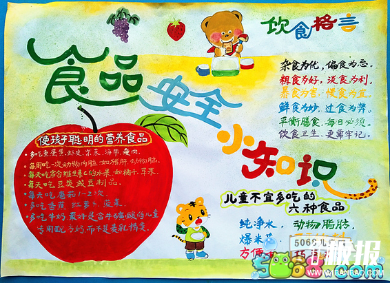 食品安全小知识-关于食品安全的手抄报素材分享
