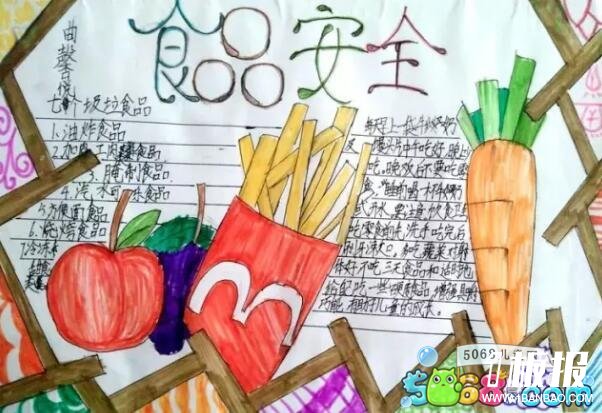 食品安全-三年级安全手抄报素材