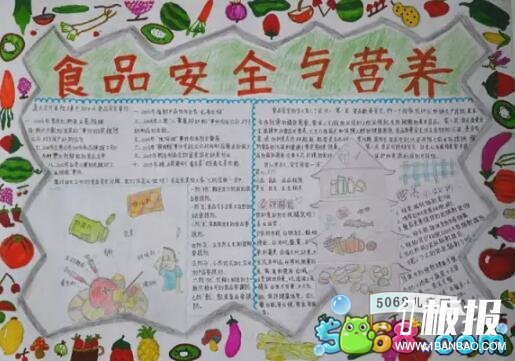 食品安全主题手抄报-食品营养