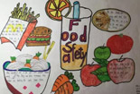 食品安全-小学生英语手抄报图片