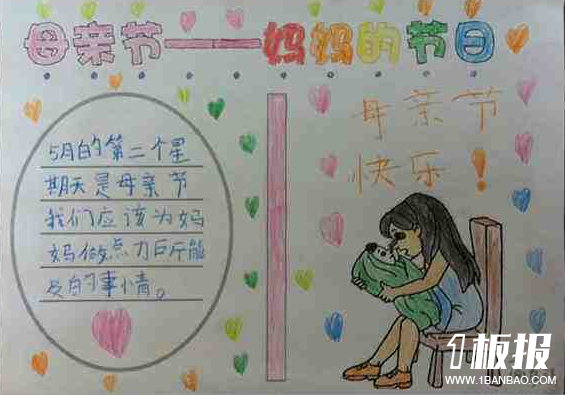 母亲节手抄报-母亲节妈妈的节日