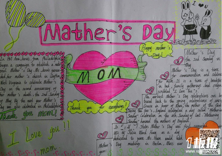 母亲节手抄报资料-mothers day