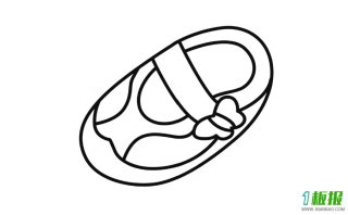 鞋子简笔画画法