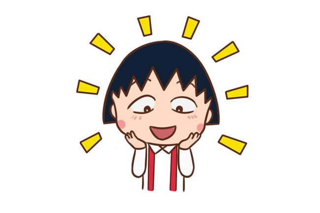 卡通樱桃小丸子简笔画步骤6