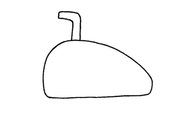 海底潜艇简笔画2