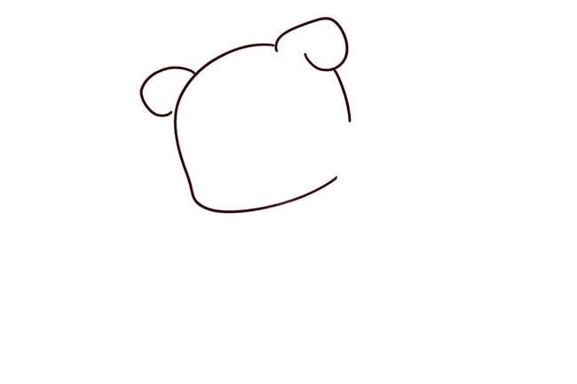 快乐的小猪简笔画1