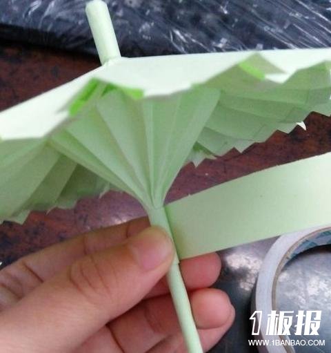 小彩纸怎么折雨伞