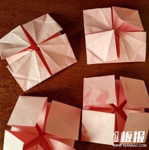 手工自制折纸立体蛋糕图解法