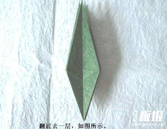 康乃馨花萼的折法图解
