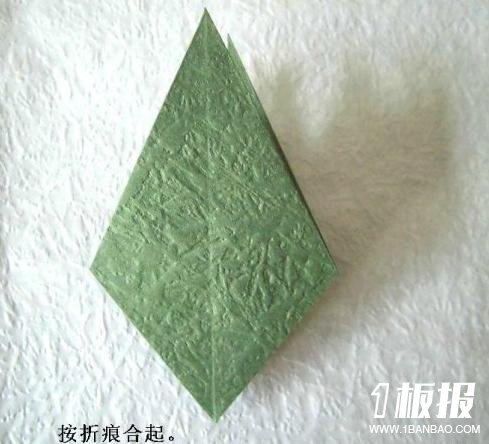康乃馨花萼的折法图解