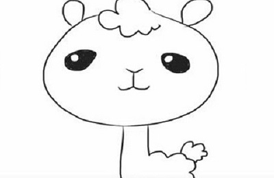 羊驼简笔画怎么画