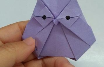 立体猫头鹰的折法