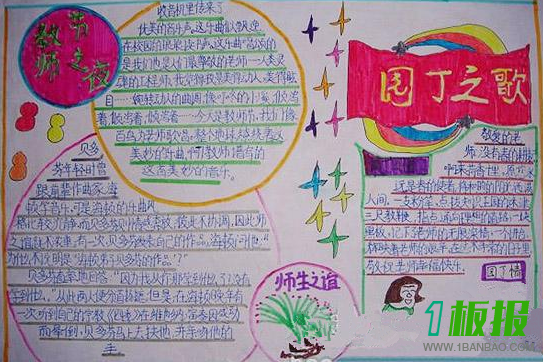 尊敬师长手抄报简单又漂亮1 尊敬师长手抄报简单又漂亮1
