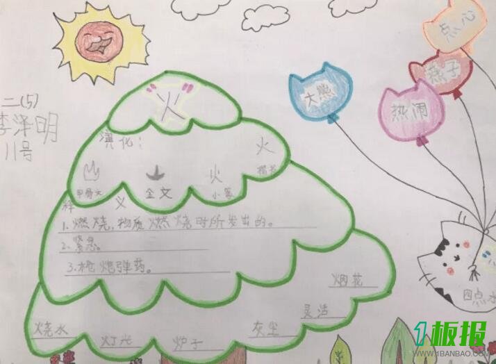 汉字手抄报简单又漂亮图片3