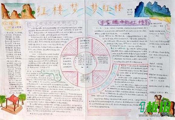 走进红楼梦手抄报内容3