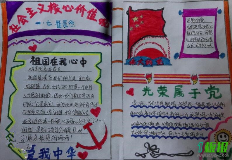 社会主义核心价值观手抄报图片1