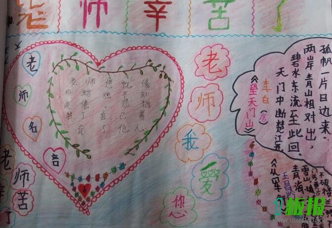 老师我想对您说手抄报的内容2