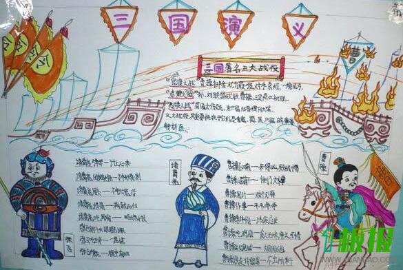 三国演义手抄报简单好看2