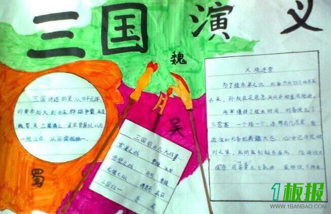 三国演义手抄报简单又漂亮3