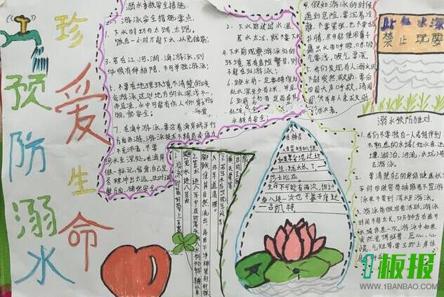 安全过暑假手抄报图片大全6