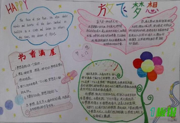 梦想手抄报简单又漂亮1