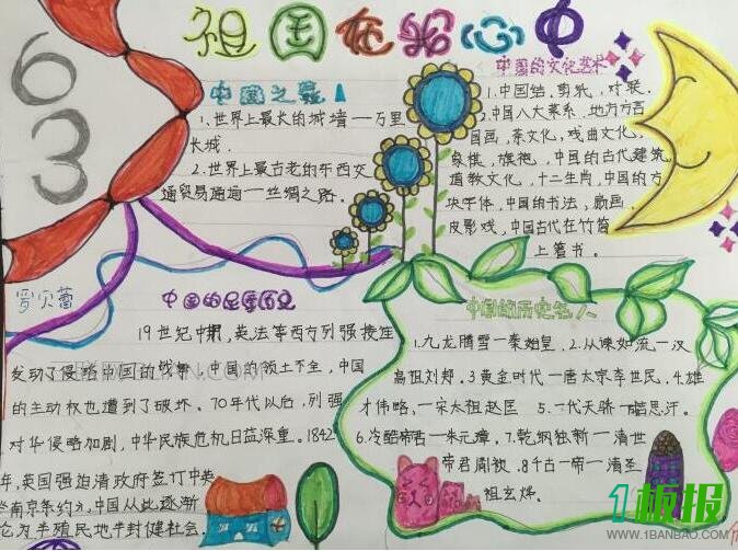 祖国在我心中手抄报简单又漂亮2