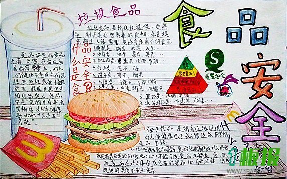拒绝垃圾食品手抄报图片大全2