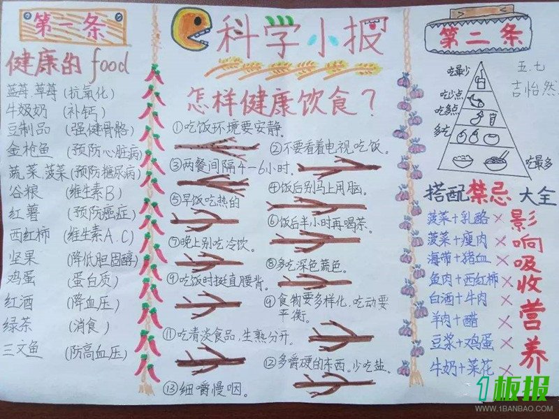 卫生保健手抄报图片2
