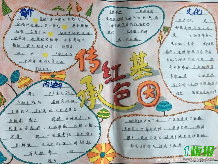 传承红色基因手抄报图片大全3