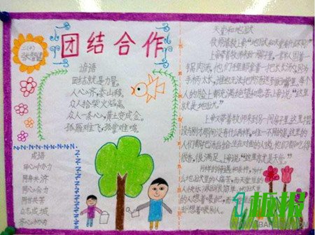 合作节手抄报图片大全