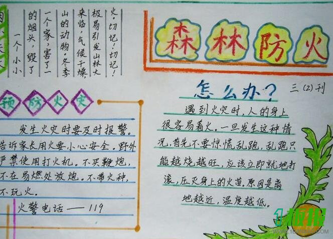 防火手抄报图片大全