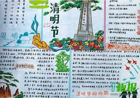二十四节气清明手抄报