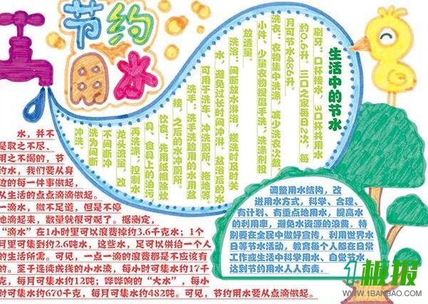 世界水日手抄报