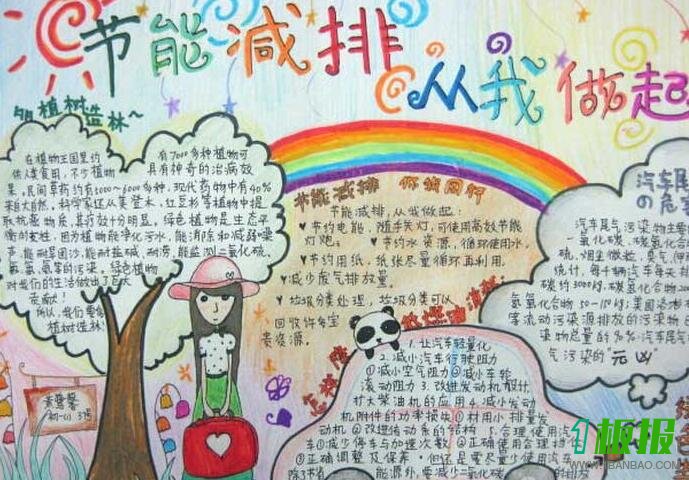节能减排手抄报