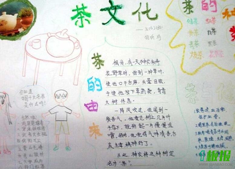茶文化手抄报