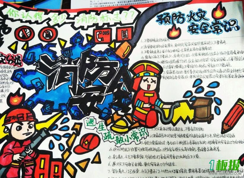 消防安全手抄报