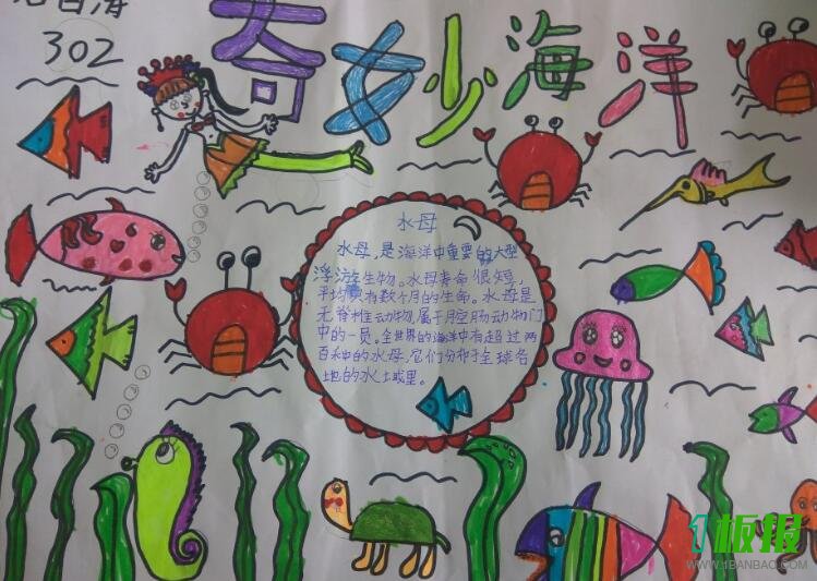海底世界手抄报