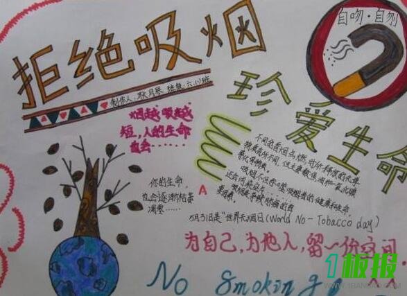 禁烟手抄报