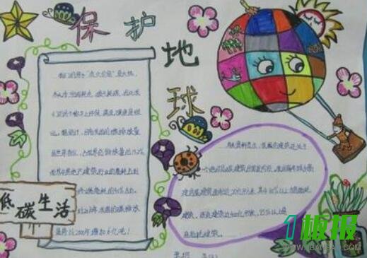 保护地球手抄报