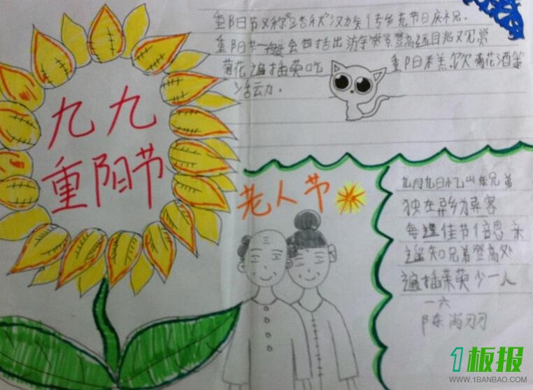小学生重阳节手抄报